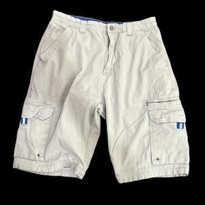 Y2k anchor blue cargo shorts